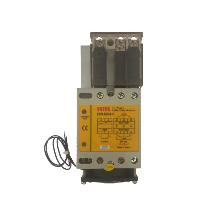 FOTKE-POWER-REGULATOR-ESR-80-DA-H+ Fotek ESR 80DA-H+ trofazni solid state modul (ssr) - Slika 1